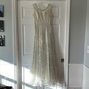 Vintage wedding formal dress Ann’s Vogue Shoppe custom made